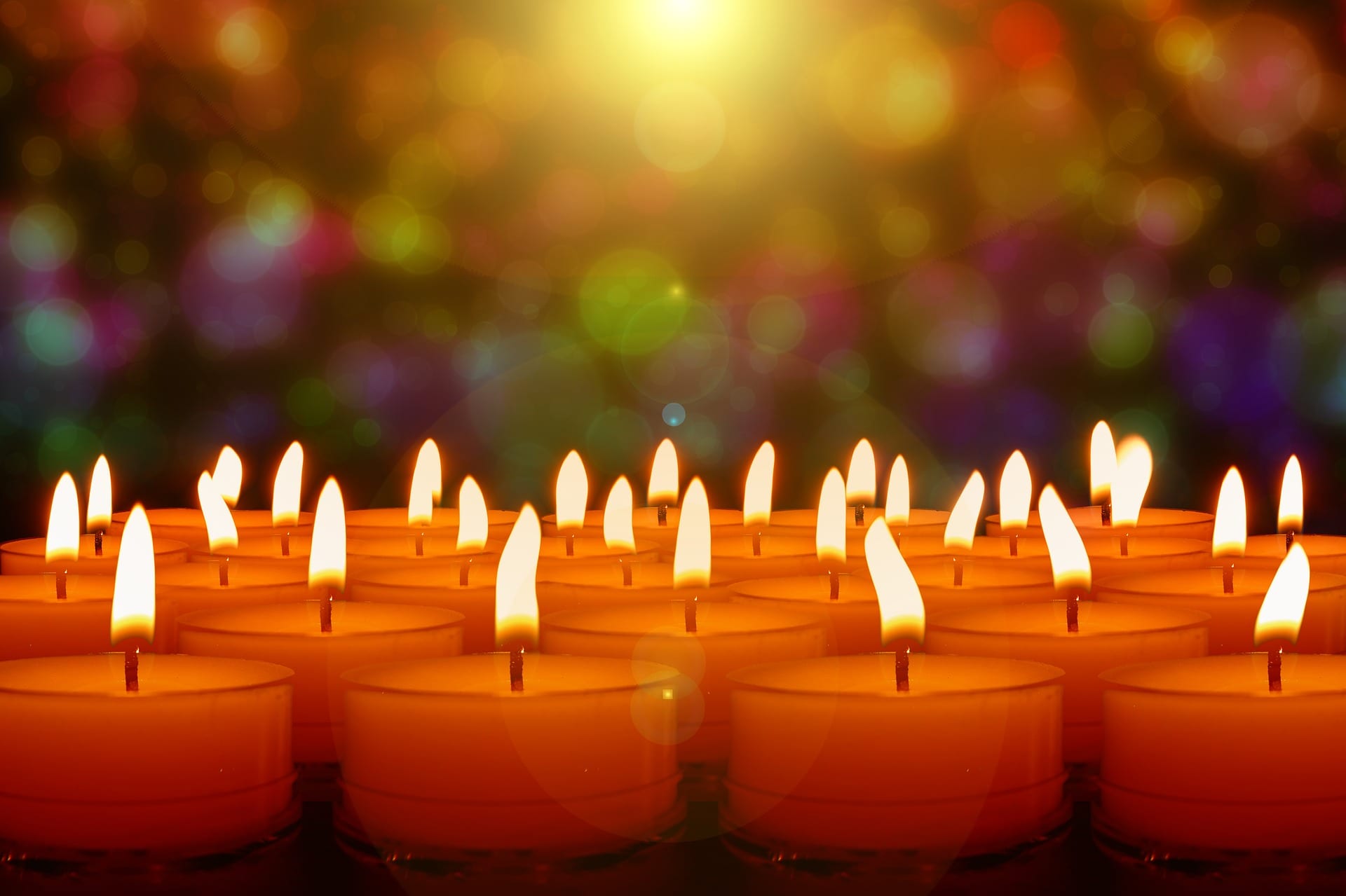 bougies belle lumiere saints