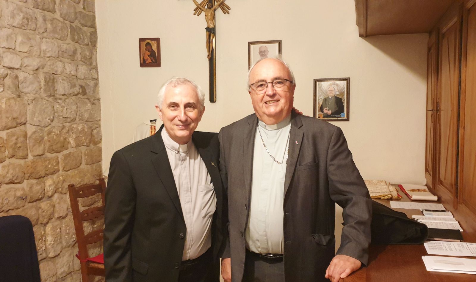 P Patrice Veraquin et Mgr Barsi