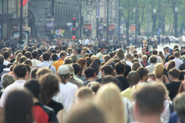 foule en ville