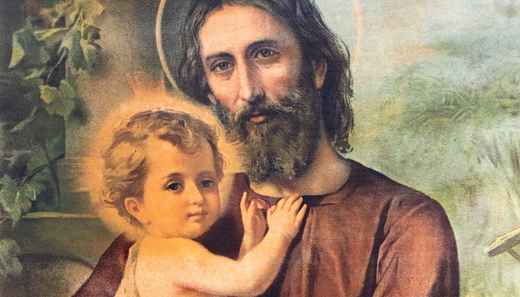 saint joseph baby jesus child