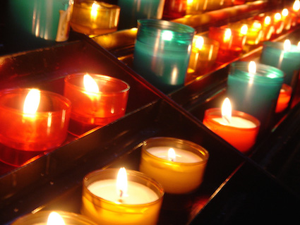 bougies dans l eglise -b