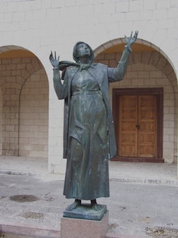 Statue de Sainte Rita à Rocaporena