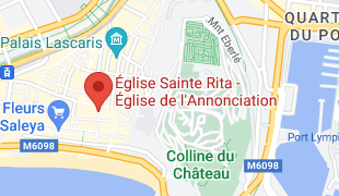 Venir à l'église Sainte Rita de Nice